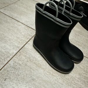 Kids Black Rain Boots
